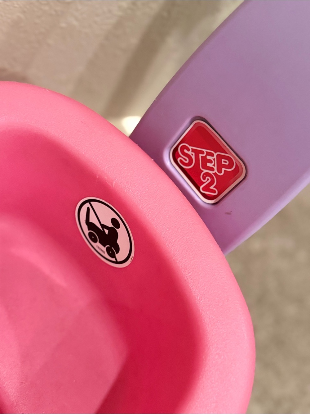 Step2 Pink and Lavender Toddler Potty Seat